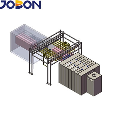 Linijinė skersinė rankinė purškimo linija